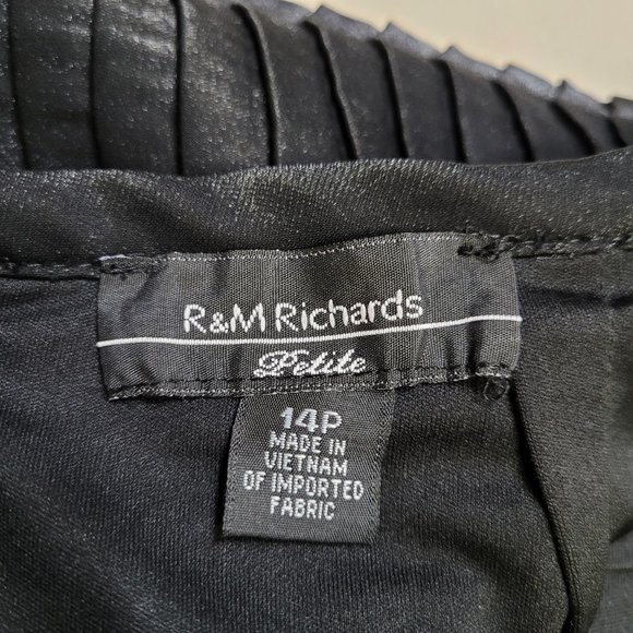 R&M Richards - SemiFormal - Black Tiered Skirt - Picture 5 of 10